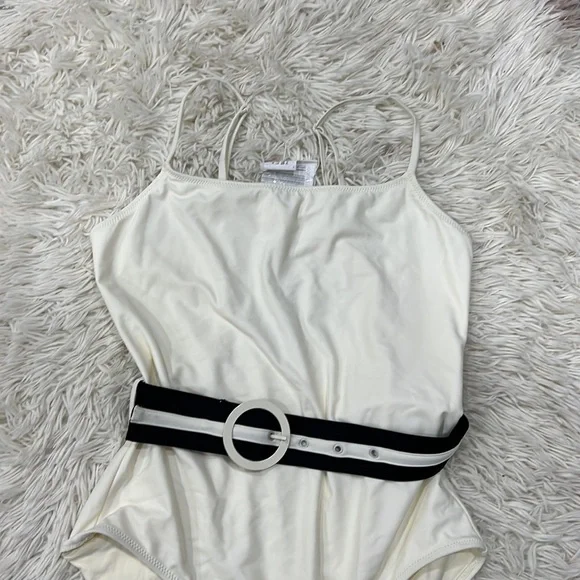 SOLID & STRIPED Nina Belted Swimsuit cream - Picture 5 of 12